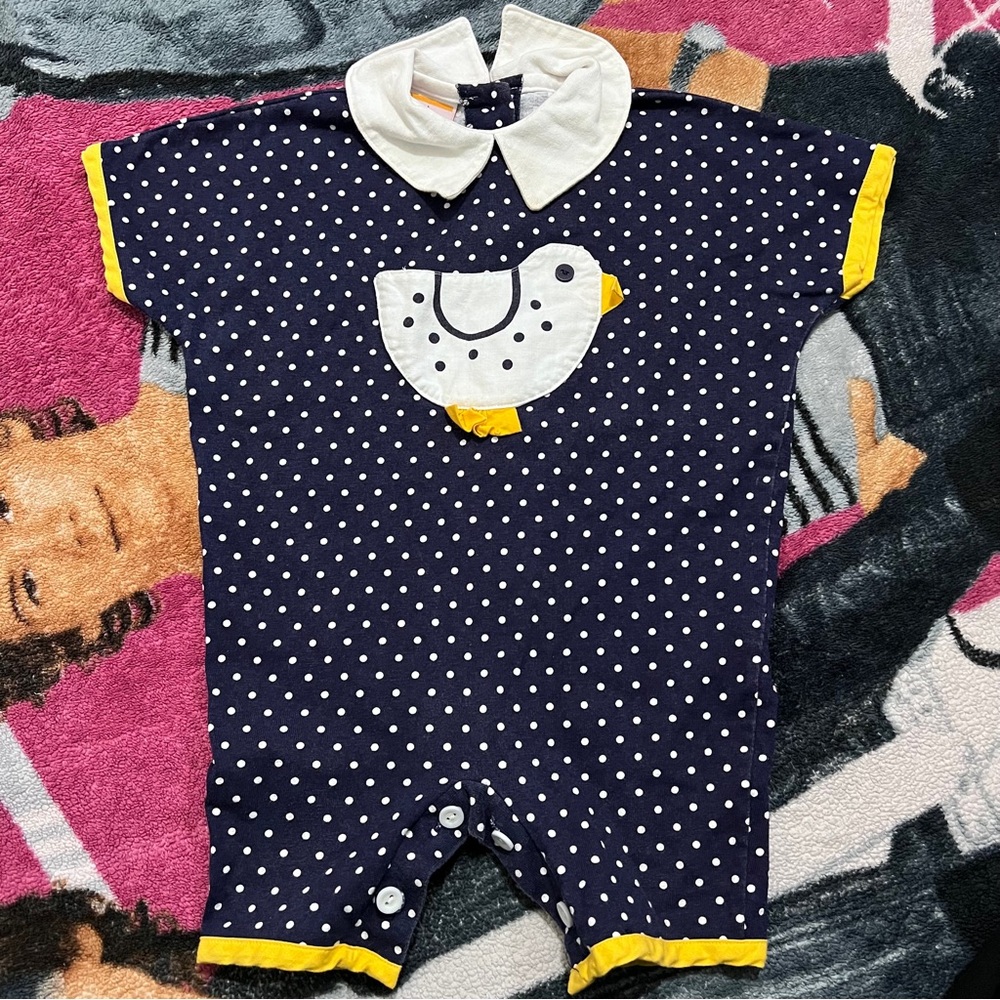 Sweet potatoes baby onsie polka dots 18 months